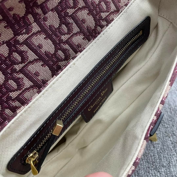 100% Authentic Dior Saddle Small Cloth Crossbody Bag - Picture 15 of 16
